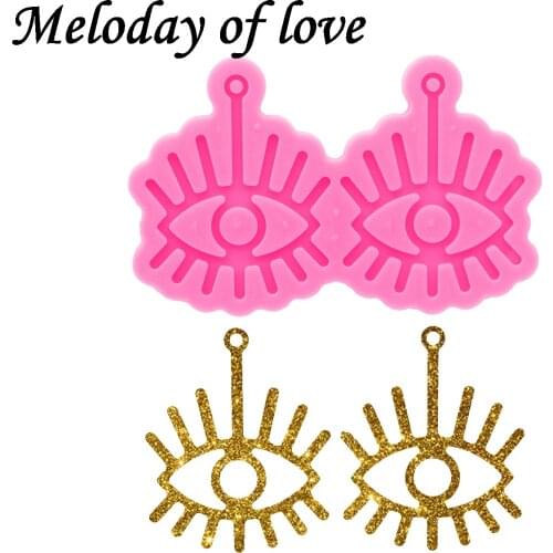 Glossy Eye Earrings Mold Silicone Resin Mould DIY Handmade for Epoxy Jewellery Making Tools DY0733