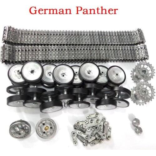 Henglong HL3819-1 1/16 1:16 German Panther RC tank Upgrade parts Steel Gear box with motor/Metal track/metal wheel hub set