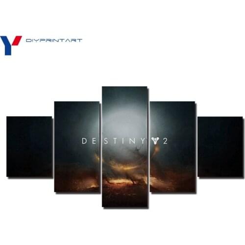 Destiny 2 Game Poster 5 Pieces Wall Art Canvas Painting Living Room Decoration A0521