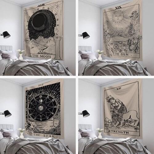 Aggcual Tarot Card tapestry psychedelic wall decoration dorm room 3D Printing Wall Hanging aesthetic mural covers bed mat Tap115