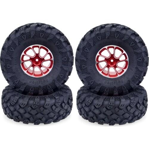 4pcs 1/10 RC Crawler truck wheels tires for Redcat HPI ,FTX Mauler TRAXXAS TRX4 Axial SCX10 II VRX Racing Upgrade Parts