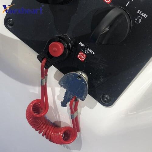 Boat Outboard Engine Motor Kill Stop Switch Safety Tether Lanyard Motorcycle Accessories Motorcycle Switches