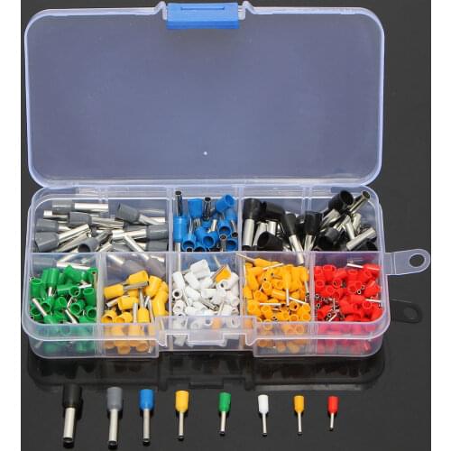 400Pcs/Set Ferrules kit set Wire Copper Crimp Connector Insulated Cord Pin End Terminal Assorted Insulated Repair Kit