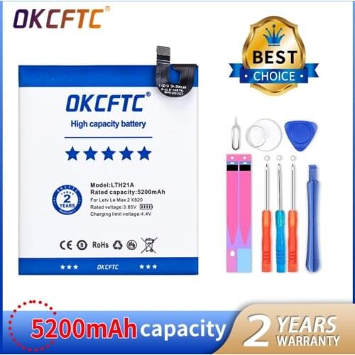 OKCFTC LTH21A 5200mAh For Letv LeEco LeMax2 X822 X829 Le Phone Le MAX 2/5.7inch/X821 X820 Mobile Phone Replacement Battery