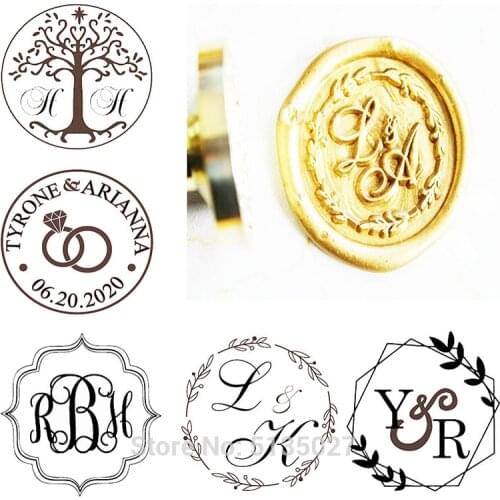 Custom Rustic Two initials Wax Seal Stamp,Custom Wax Seal Stamp Kit,personalised wedding invitation seals,wedding gift