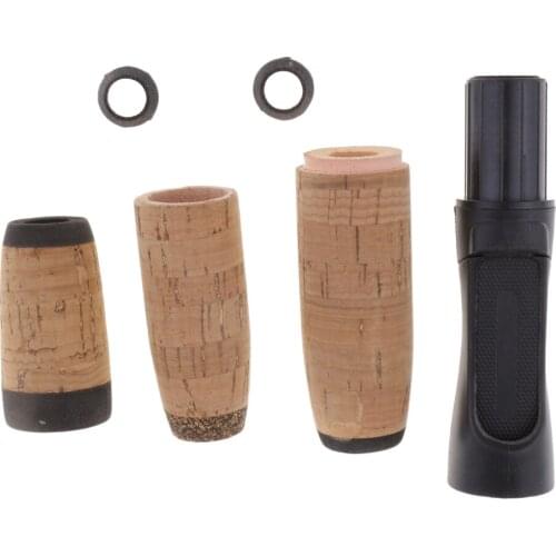 Spinning Fishing Reel Seat + Rod Handle + Cork Grip for Rod Building Repair