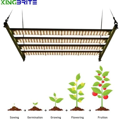 LED Quantum Bar 240W Kingbrite LM301H/LM301B 4000K 3500K 3000K LED grow light bar for Green Growers