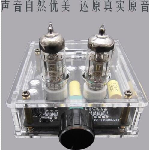 Fever 6J1 Tube Preamplifier Amplifier Preamp HIFI Class a Tone Board Bile Preamp Crystal Shell