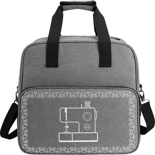 Knitting Bag Sewing Machine Craft Needlework Accessories Storage Container Large Capacity Classic Backpack Dust-Proof Sewing Box