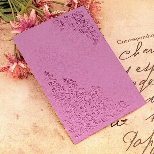 10.5*14.8CM lotus plastic pine template craft card making paper card album wedding decoration Embossing folders