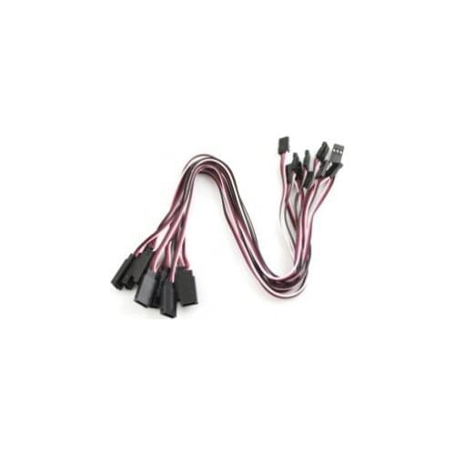 10pcs* 26# Servo Extension Cable 300mm Futaba Color