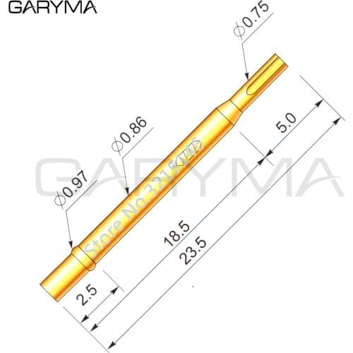 100Pcs in a Pack R02-2S Test Probe Pogo Pin Receptacle Length 23.5mm Tool