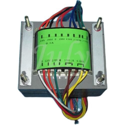 306W power transformer for 2A3/300B tube amplifier 430V-390V-0-390V-430V 0.3A dual high voltage multi-winding EI120x67 iron core