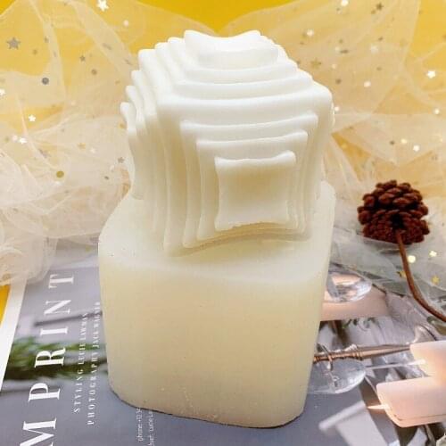 3d Resin Molds Cake Decoration Accessories Square Cube Aromatherapy Candle Silicone Mold D Candle Making Plaster Mold