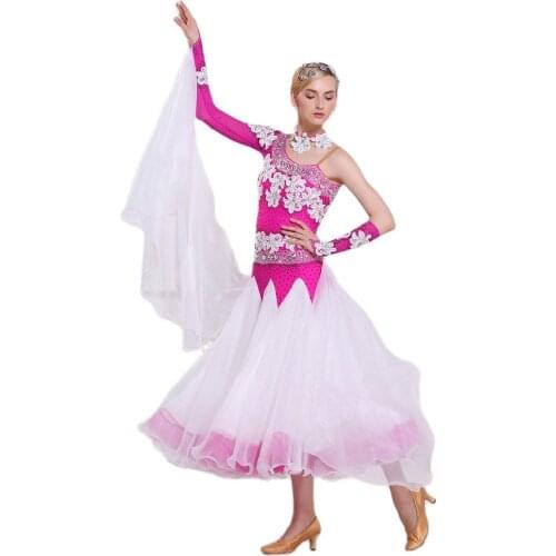 B-16176 Custom ballroom dress girl ballroom dress woman competition waltz dress smooth standard dress for competion