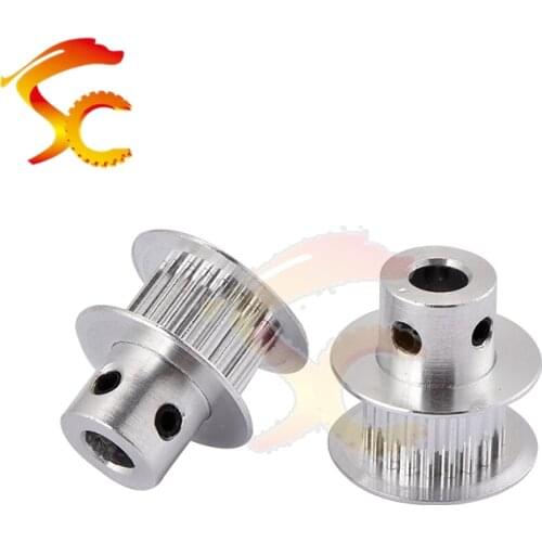 Free shipping 5PCS/Lot GT2 pulley GT2 20 teeth bore 5mm for belt width 6mm 2GT 20tooth Aluminum