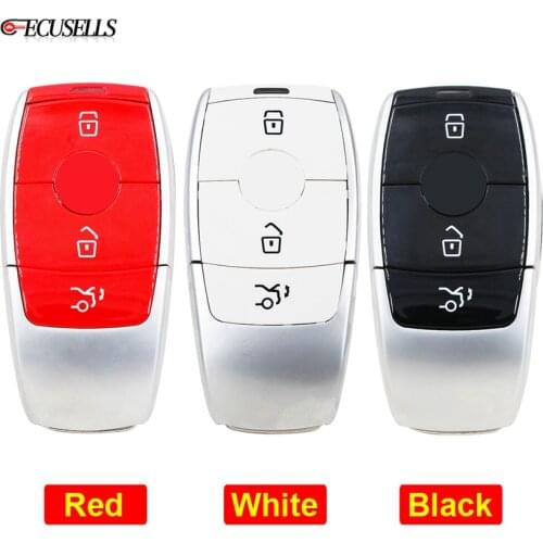3 Button Remote Car Key Shell Case Housing for Mercedes Benz C200L E300L S320 GLC Red Black White Color for Choose