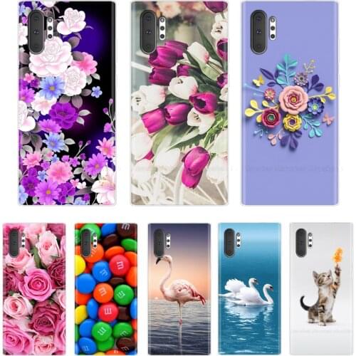 For Samsung Galaxy Note 10 Plus Case Cartoon TPU Cover Shockproof Phone Case For Samsung Note 10+ Cover Full Protection Bumper