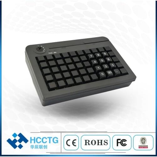 HOT POS Programmable Keyboard Membrane KB50 POS 50 Keys Mini keyboard Magnetic card readerSDK Free KB50M