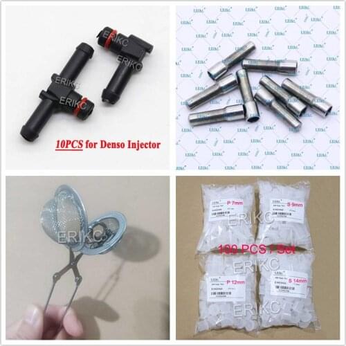 For Denso Filter 093152-0320 Ceramic Half Ball Return Oil Backflow Joint Pipe T and L Type Clean Parts Basket P S Type Cap Nut