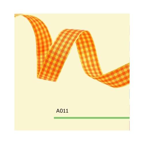 5/8" Inch 15mm tartan plaid ribbon