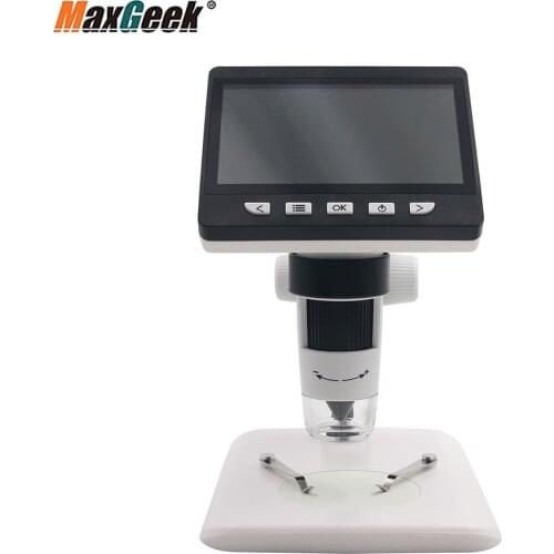 1000X 4.3" 1080P 8 LEDs USB microscope Digital Electronic Microscope Support for Soldering Camera Digital Magnifier