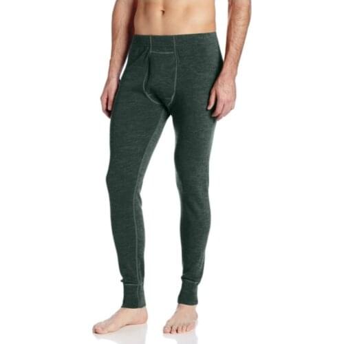 Men‘s 100% Merino Wool Bottom Mens Base Layer 100% Merino Wool Thermal Pants Man Long Johns Warm Anti Odor Wicking Size S-2XL