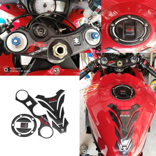 KODASKIN Motorcycle Sticker Front End Upper Top Clamp Decal Tank Pad Protector for GSXR 600 750 GSXR750 GSXR1000 K6-K9 L1 06-17