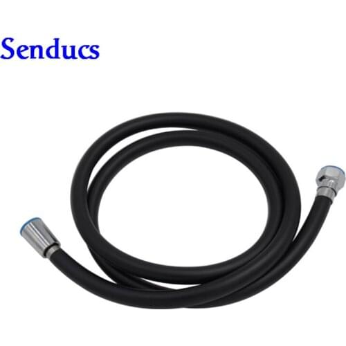 Senducs Black PVC Shower Hose for Bathroom Shower Faucet and Black Shower Set of Best Quality Bathroom Shower Hose