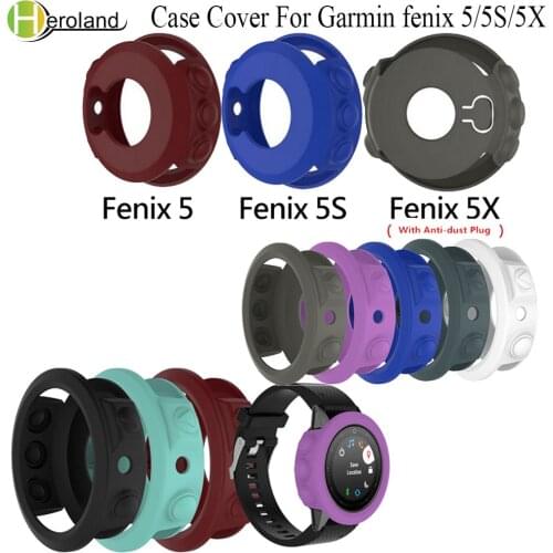 Silicone Case Cover For Garmin fenix 5/5S/5X Wristband Bracelet Protector Shell for Garmin Fenix 5x 5s 5 Smart Watch Protective