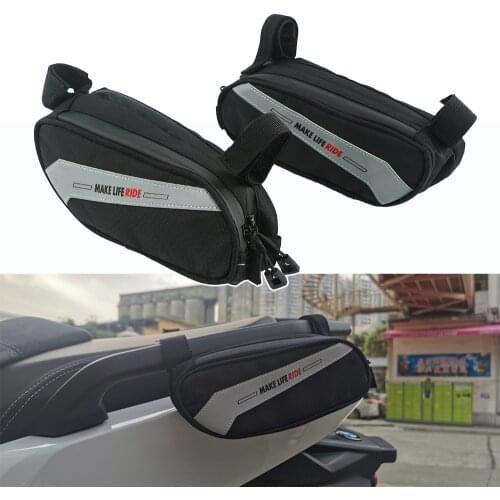 Motorcycle Saddlebag Saddle Bag For BMW R1250GS R1200GS GS1200 LC F900XR For YAMAHA FZ-07 MT-10 MT-09 Tail Rear Toolbag Tool Bag