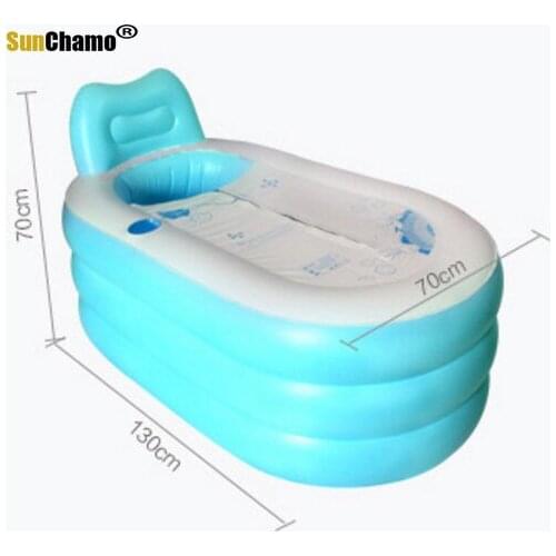 Thickening Heightening Adult Inflatable Kids Bathtub Plastic Safety Bath Tub Barrel Folding Children Bath Tub