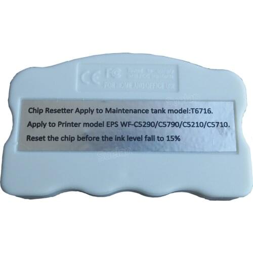 Chip Resetter T671600 Maintenance Tank T6716 Waste Ink tank For EPSON WF-C529R C579R M5299 M5799 C5710 C5790 C5290 C5210