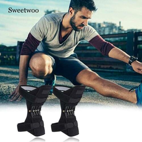 1 Pair Joint Support Knee Pads Breathable Climbing Pad Support Knee Pads Powerful Rebound Stabilizer Knee Booster Outdoor