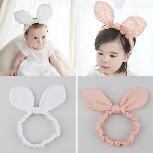 2018 Lovely Baby Toddler Cute Girls Kid Bow Hairband Turban Knot Rabbit Elastic Headband Headwear Suit Any Age