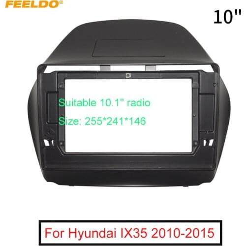 FEELDO Car Stereo 9"/10.1" Big Screen 2Din Fascia Frame Adapter For Hyundai IX35 Dash Audio Fitting Panel Frame Kit