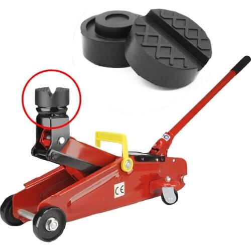 1Pcs Car Lift Jack Stand Rubber Pads Black Rubber Slotted Floor Jack Pad Frame Rail Adapter for BMW Audi Benz Skoda Ford Toyota