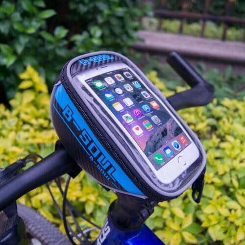 B-soul of the new public bicycle cycling 4.8 "/ 5.5" front pipes Trame red bag for iPhone 4 / 4S / 5 / 5S HTC Samsung