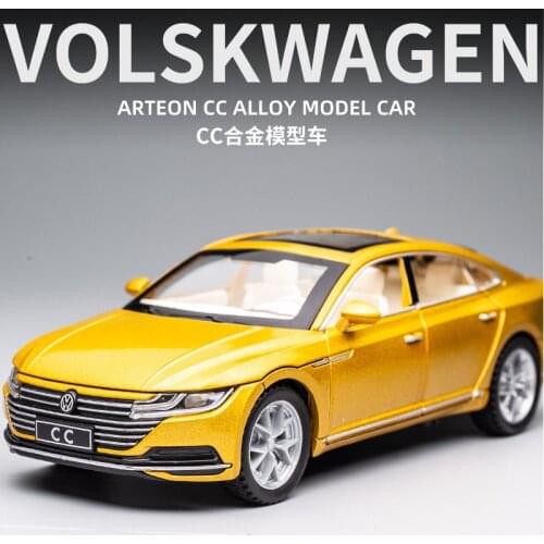 Free Shipping High Simulation All New Diecast Model Car VolkswagCC 1:32 Metal Alloy Car Lights Boys Toys Vehicles Gifts For Kids