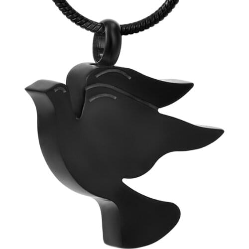 CMJ8712 Engravable Peace Dove Shape Urn Jewelry Cremation Keepsake Urns Necklace Ash Lockets Stainless Steel Material