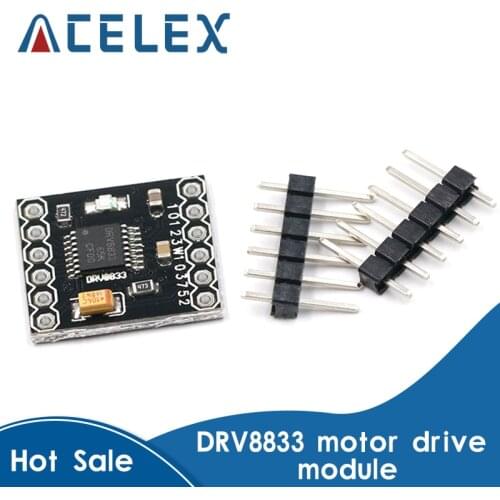 DRV8833 2 Channel DC Motor Driver Module Board 1.5A 3V-10V H-Bridge 4-Wire Step Motor
