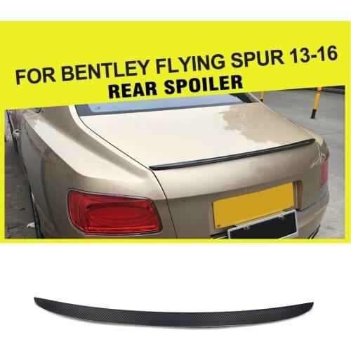 Carbon Fiber / FRP Racing Rear Trunk Trim Boot Lip Spoiler Wing for Bentley Flying Spur 2013 - 2016 Car-Styling