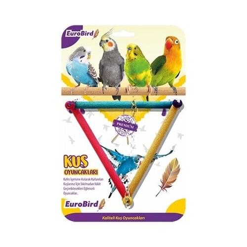 EuroBird bird Toy Colorful Triangle swing 437742617 bird, bird supplies, swing, perch, cage, bird cage, avian vitamins, bird