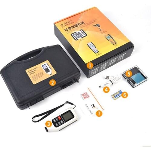 HT-128 Paint Coating Thickness Gauge Car Paint Meter Thickness Meter Width Measuring Instruments Metal Thickness Measurement