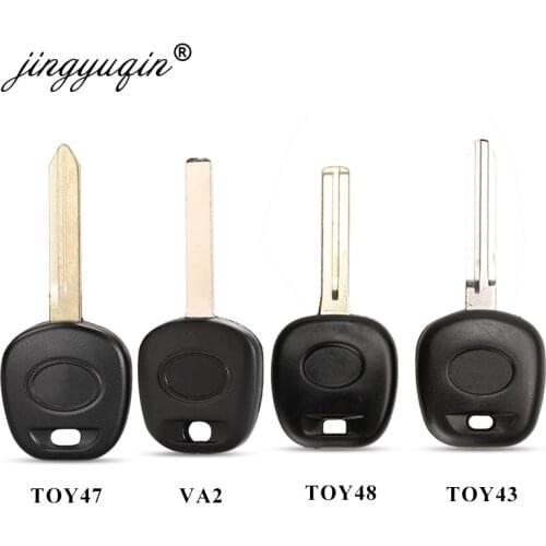 Jingyuqin New Replace Remote Transponder Ignition Car Key for Toyota Tacoma fit Lexus TOY48 / Toy43 Blade No Chip