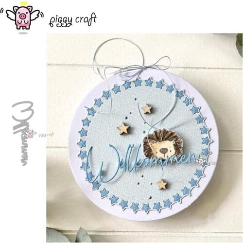 Piggy Craft metal cutting dies cut die mold Letter decoration Scrapbook paper craft knife mould blade punch stencils dies