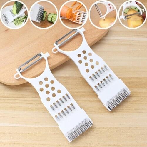 Multi-function Vegetable Cutter Grater 3-in-1 Stainless Steel Fruit Peeler Radish/potato Shredder Kitchen Gadget Cucumber Slicer