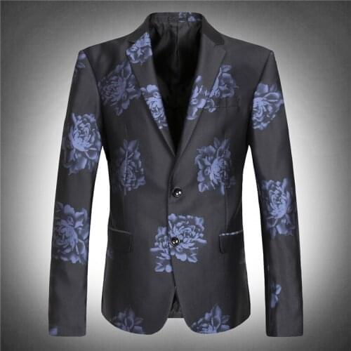 Mens suit jacket blazer high quality flower extra large super big autumn lose money for sell plus size M -4XL 5XL 6XL 7XL 8XL