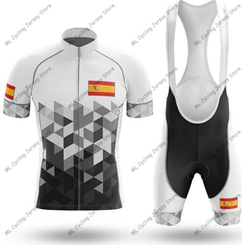 2020 New Spain Cycling Jersey Pro Team Cycling Clothing Summer Short sleeve MTB Cycling Shirts Men Bike Jersey Ropa de Ciclismo