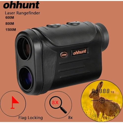 Ohhunt Monocular Laser Rangefinder 600M 800M 1500M Multifunction Hunting Optics Laser Range Finder Measure Laser Distance Meter